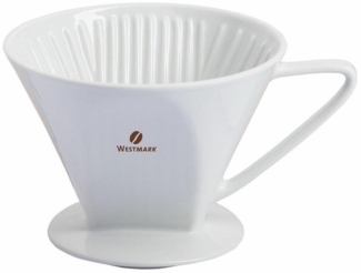 WESTMARK Permanentfilter /Filterhalter, Porzellan, Filtergröße 4, Für bis zu 4 Tassen Kaffee, Porzellan