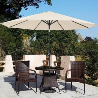 oyajia Sonnenschirm 3m Garten Sonnenschirm Outdoor Regenschirm Sonnenschutz Baldachin, LxB: 300x300 cm, UV-Schutz Wasserdichte Sonnenschirm für Garten, Balkon, Schwimmbad