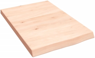 vidaXL Waschtischplatte 40x60x(2-4) cm Massivholz Unbehandelt 3156003