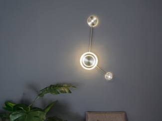 ECO Light 9390 PL-2 NIK LED-Wandleuchte SOLAR nickel 3000K
