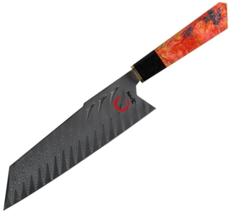 Küchenkompane Damastmesser Japanisches Kokutan aus Damaststahl