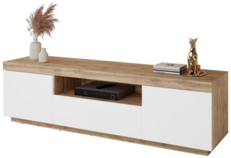 Lookway TV-Schrank YOSHI auf Sockel und Schublade im Industrial Design Breite: 170 cm
