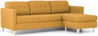 Retro Sofa Mars Couch Ecksofa Garnitur Wohnlandschaft Polsterecke currygelb