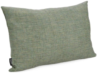 Bizzotto Dekokissen Merve 2er-Set aus Melange-Stoff 60x40 cm, Grün, Wasserabweisendes Futter