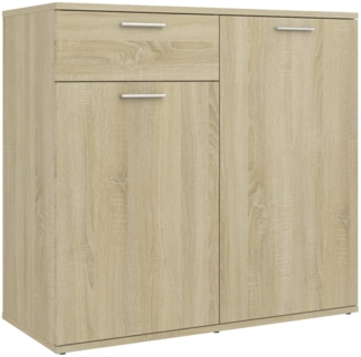 vidaXL Sideboard Sonoma-Eiche 80x36x75 cm Holzwerkstoff 805773