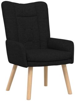 vidaXL Sessel Schwarz 63 x 67 x 94 cm Stoff und Sperrholz 42001826