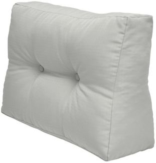 Beautissu Palettenkissen Seitenkissen ECO Elements Hellgrau, 60 x 40 x 20 cm