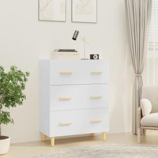vidaXL Sideboard Hochglanz-Weiß 70x34x90 cm Holzwerkstoff 812156
