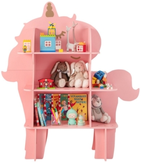 COSTWAY Bücherregal, Kinderregal Spielzeugregal Holz