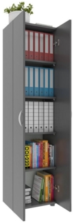 VCM Aktenschrank Büroschrank Bücher Ordner Aktenschrank Ulas 5fach