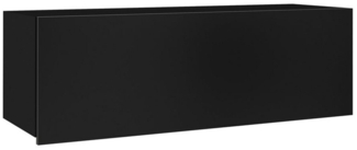 Lomadox Stauraumschrank CAIRNS-132 in schwarz Hochglanz, Modern, grifflos