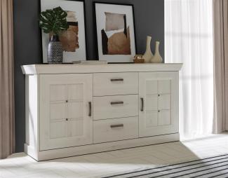 Sideboard >Kalamaria< in Schneeeiche - 174,3x90,8x47cm (BxHxT)