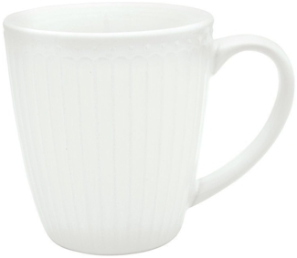 Greengate Tasse Alice White Steingut Weiß