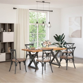 vidaXL Esstisch Hellbraun 180x90x74 cm Massivholz Eiche Rechteckig 3304163