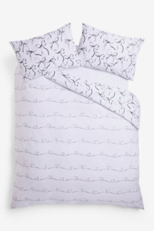 Next Bett-Set Wendbarer Bettbezug- und Kissenbezug, 2er-Pack, Bezug: Polyester (recycelt), Baumwolle