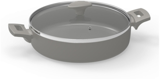 Michelino Alythia Servierpfanne mit Glasdeckel - 28 cm in Grau
