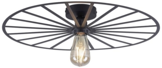 JUST LIGHT LED Deckenleuchte Decken- und Wandleuchte SPIKE, 1xE27/40W, für Wand- und Deckenmontage geeignet