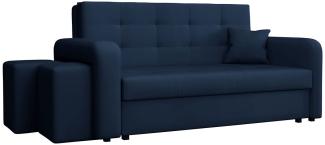 Schlafsofa Viva Home III, Nische für Hocker auf der linken Seite, Farbe: Manila 26