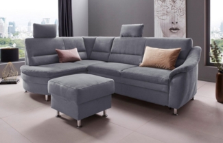 Places of Style Ecksofa Cardoso L-Form, Federkern, wahlweise mit Bett, Schubkasten