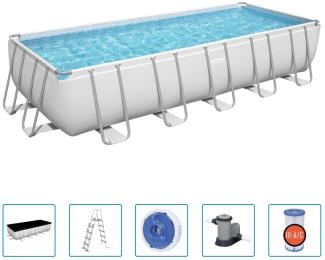 Bestway Power Steel Frame-Pool Rechteckig 19281 L 92856