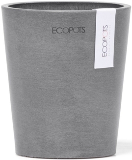 ECOPOTS Blumentopf Morinda Orchidee 11 Grau, für den Innenbereich