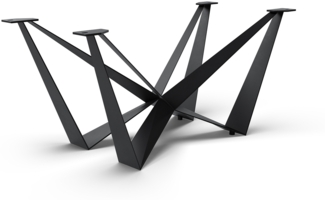 Tischgestell Spider Metall Schwarz für Ausziehtische von 180-300 cm