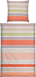 REDBEST Bettwäsche Bettwäsche, Mako-Satin, Satin Streifen