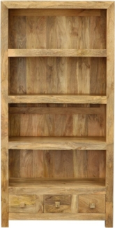 Bücherregal Hina 90x180x35 aus Mangoholz
