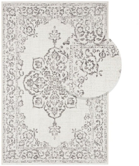 Teppich Boss Teppich In- und Outdoor Teppich Tilos Creme Grau Anthrazit, rechteckig