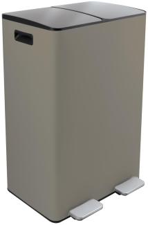 Treteimer Aliya - Taupe matt 2x30 Liter