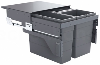 Hailo Abfallsammler 361083 Cargo 50 Schrankbreite Mülleimer Trennung Abfalleimer