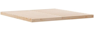 vidaXL Bodenbettrahmen Natur 213,5 x 104 x 9 cm Massives Kiefernholz 869758