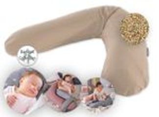 Theraline Stillkissen "Das Original" Dinkel Füllung inkl. Bezug190 cm 166 Cappuccino (Bamboo)