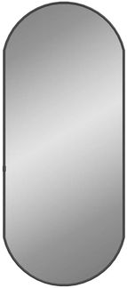 Wandspiegel, Badspiegel Schwarz 70x30 cm Oval de7081