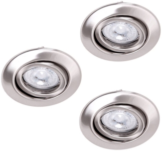 3er Set Einbaustrahler mit LED-Leuchtmittel Paulmann
