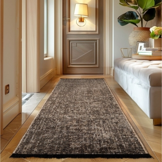 Carpettex Veloursteppich Boho Design, Läufer, Höhe: 7 mm, Baumwolle, Waschbarer Teppich, Boho-Stil, Wohnzimmer, Schlafzimmer