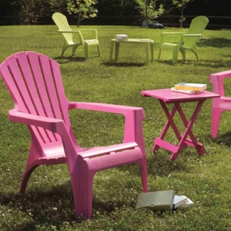 Dolomiti Deckchair, pink Vollkunststoff