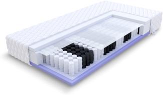 Kepler Taschenfederkern Matratze, 7 Zonen, Jersey Bezug, H3 H4, höhe 20 cm, 100x200 cm
