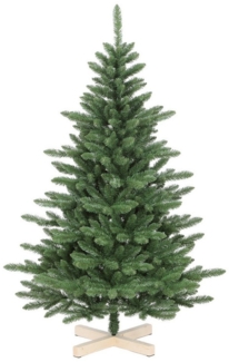 Salcar Künstlicher Weihnachtsbaum Weihnachtsbaum künstlich Tannenbaum Naturgetreu - mit Holzständer, 180 cm mit 601 PVC-Spitzen
