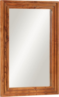 vidaXL Badspiegel 50x70 cm Massivholz Akazie und Glas 377590