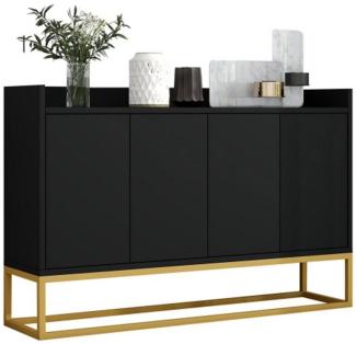 autolock Sideboard Sideboard im Stil 4-türiger griffloser Buffetschrank