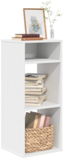 vidaXL Bücherregal Weiß 34x31x80 cm Holzwerkstoff