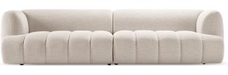 Micadoni Modulares Sofa Harry 4-Sitzer 3D-Stoff Helles Beige