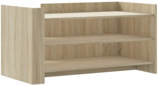 vidaXL Couchtisch Sonoma-Eiche 100x50x50 cm Holzwerkstoff 848348