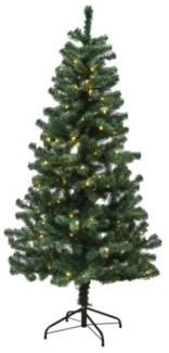 Weihnachtsbaum künstlich PVC ALEX Klasse B 140X74 cm m/LED NORDIC WINTER (780-113)