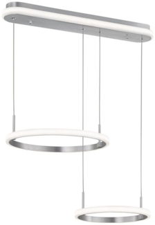 LED Hängeleuchte, Ringe, Fernbedienung, dimmbar, B 63 cm