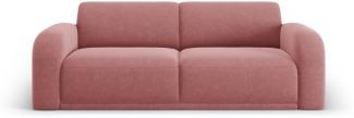 Micadoni Sofa Erin 3-Sitzer Samtstoff Dunkelrosa