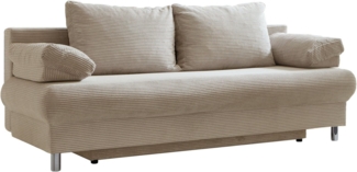 INOSIGN Schlafsofa Como, 2-Sitzer, Federkern, Breite 196 cm, inkl. Rücken.-und Armlehnenkissen