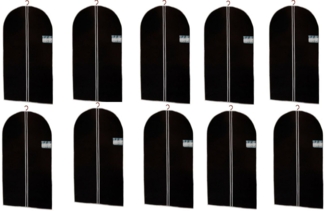 Spetebo Kleiderschutzhülle Vlies Kleiderhülle "XL" 150cm - 10er Set (Set, 10 St, Kleiderhüllen Set) Kleidersack Schutzhülle