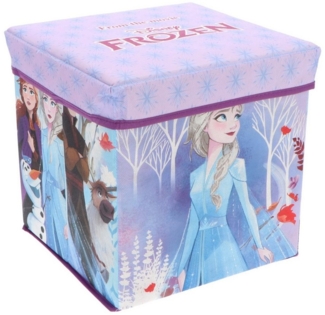 Disney Frozen Aufbewahrungsbox Frozen Sitzbox Aufbewahrungsbox mit Frozen-Design 30 x 30 x 30 cm